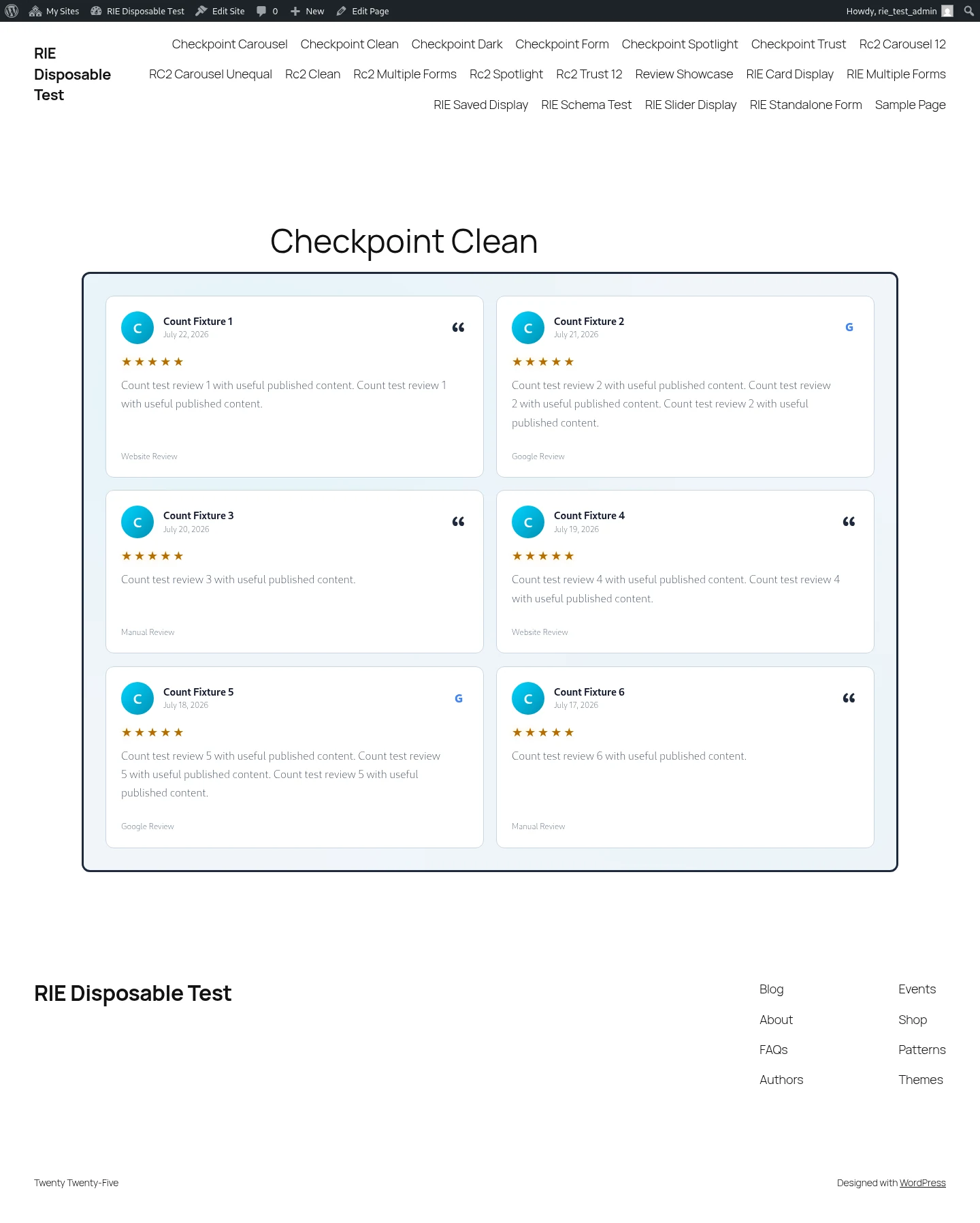 Clean Cards review preset